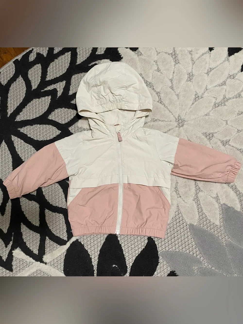 Carter’s Little Planet Baby Girl Pink & White Windbreaker
